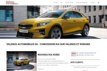 Site Internet Valence Automobiles par AdFeed