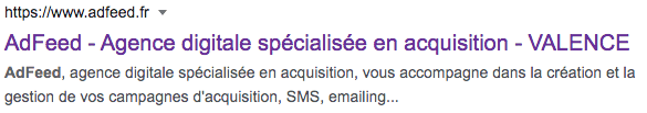 Exemple méta description