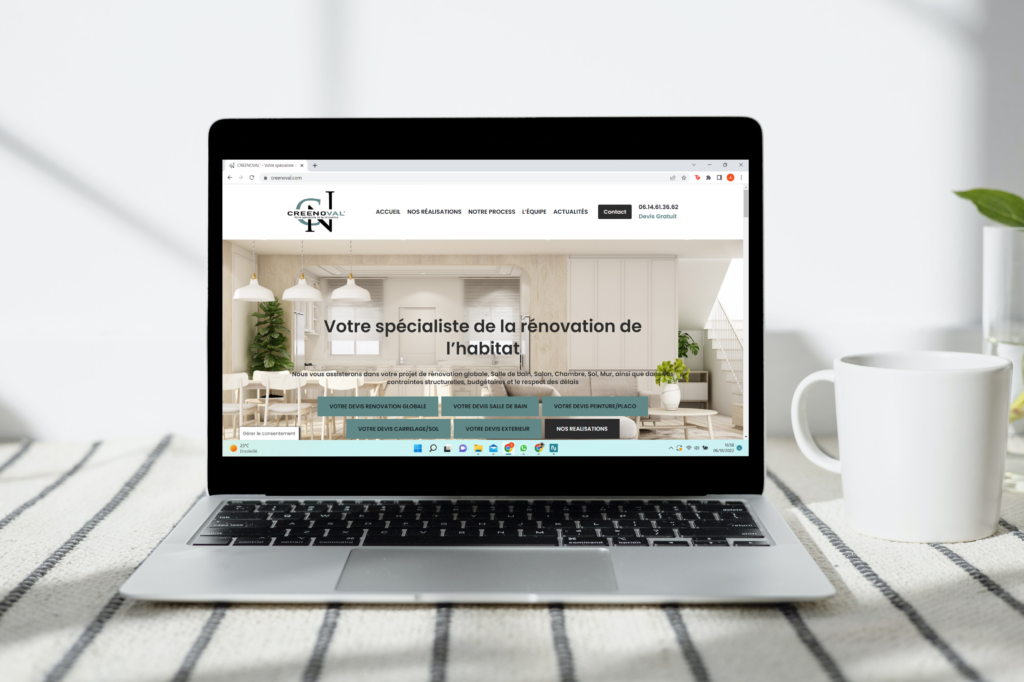 un enjeu majeur de la digitalisation : le site internet de Creenoval
