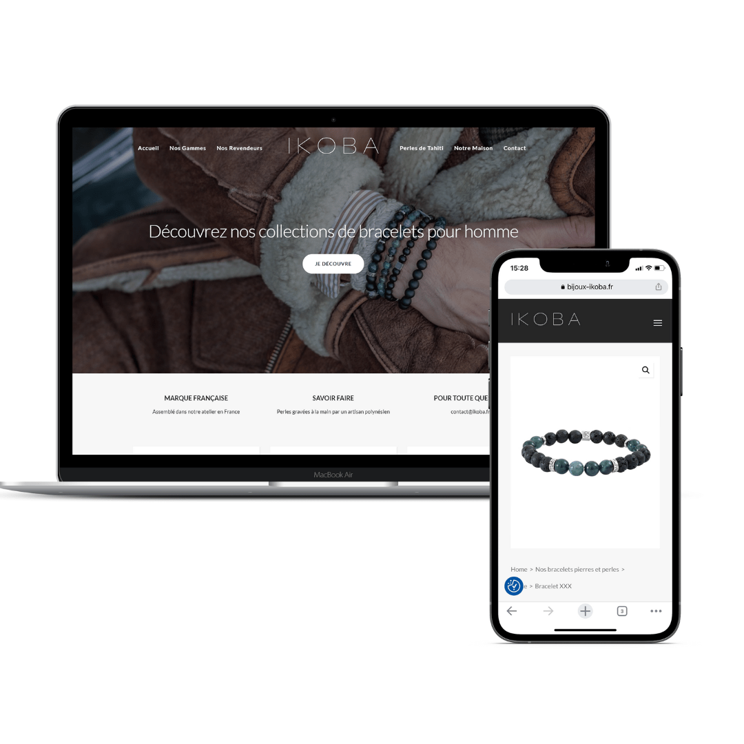 Création d'un site ecommerce, site marchand pour notre client Ikoba