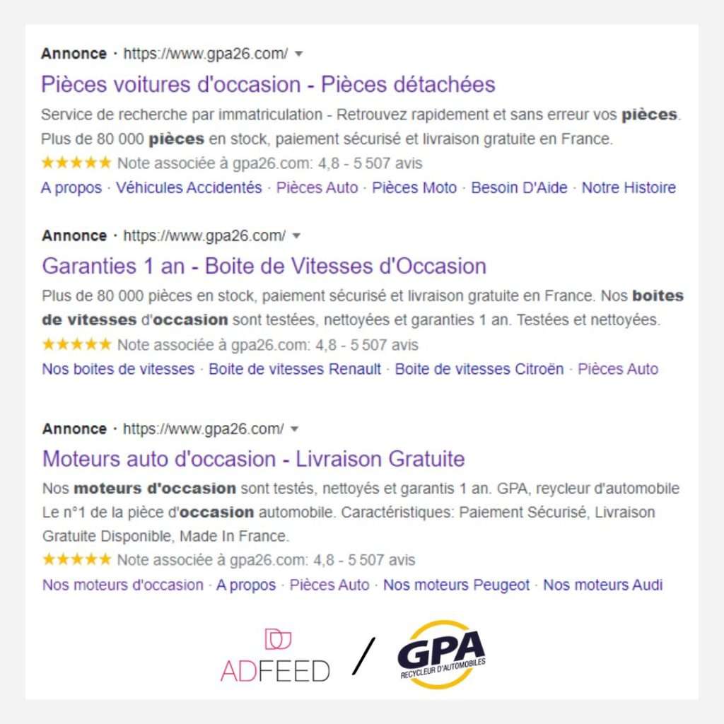 campagne communication digitale automobile GPA par agence AdFeed